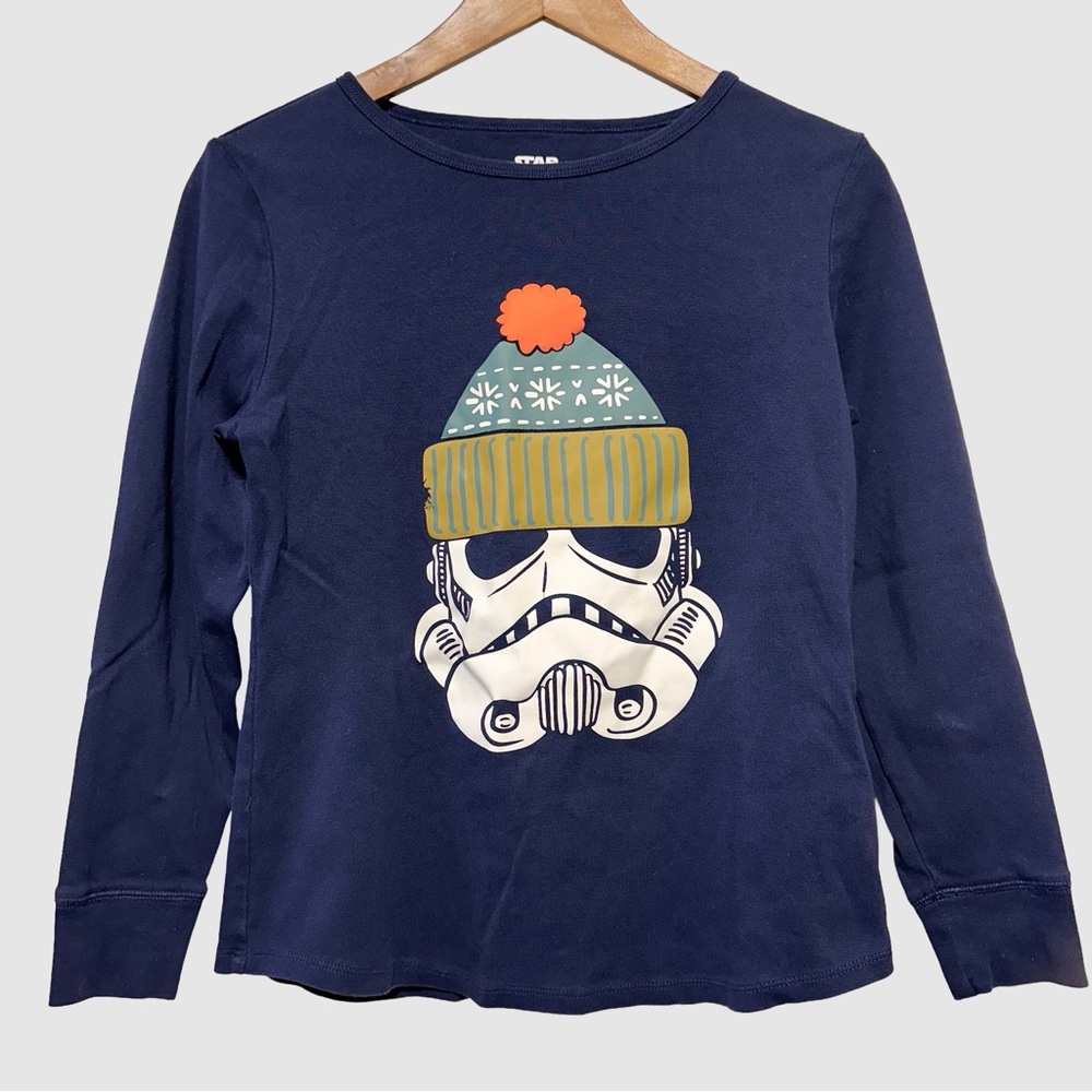 Star Wars Stormtrooper Christmas Pajama Top Youth M Holiday Sleepwear